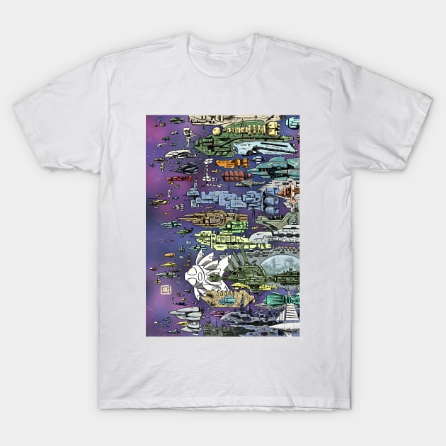 Space Armada T-Shirt by matjackson